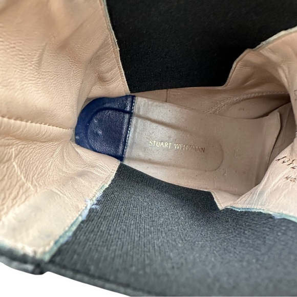 Stuart Weitzman pull on black suede Boots size 8.5 - Picture 6 of 7